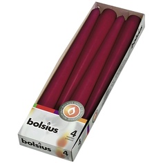 Набор ароматических свечей BOLSIUS Свечи конусные Bolsius Classic темно-красные