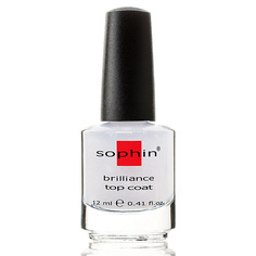 Базовое и верхнее покрытие для ногтей SOPHIN Верхнее покрытие-закрепитель лака для сохранения цвета с сверкающим эффектом