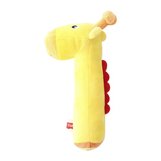 Мягкая игрушка FISHER PRICE Погремушка-пищалка Жирафик 0+