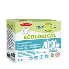Порошок для стирки MOLECOLA Экологичный стиральный порошок для белого белья и одежды 1200.0