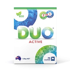 Порошок для стирки DUO Active Стиральный порошок для стирки белого и цветного белья 1800