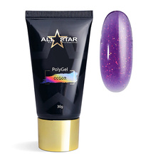 Полигель ALL STAR PROFESSIONAL PolyGel COLOR "Black" для моделирования и укрепления ногтей