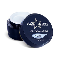 Гель для наращивания ногтей ALL STAR PROFESSIONAL Гель для моделирования ногтей, UV-Universal Gel "Clear" big