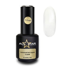 Гель для наращивания ногтей ALL STAR PROFESSIONAL Гель для моделирования ногтей, Universal Gel Liquid "Clear" big