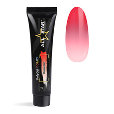 Полигель ALL STAR PROFESSIONAL PolyGel Thermo "Azure" для моделирования и укрепления ногтей