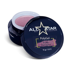 Полигель ALL STAR PROFESSIONAL PolyGel "White Shimmer" для моделирования и укрепления ногтей