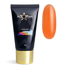 Полигель ALL STAR PROFESSIONAL PolyGel COLOR "Black" для моделирования и укрепления ногтей