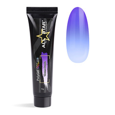 Полигель ALL STAR PROFESSIONAL PolyGel Thermo "Azure" для моделирования и укрепления ногтей