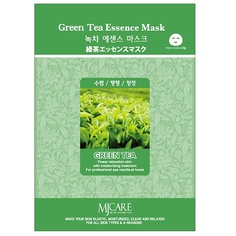 Маска для лица MJCARE Маска тканевая Зеленый чай для лица 23
