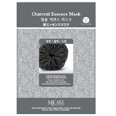 Маска для лица MJCARE Маска тканевая с древесным углем для лица 23