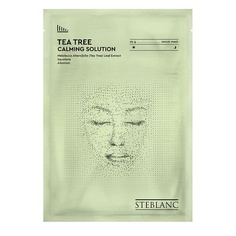 Маска для лица STEBLANC Тканевая маска сыворотка для лица успокаивающая с экстрактом чайного дерева 25
