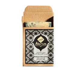 Мыло твердое ADARISA Бедуинское оливковое мыло с маслом тмина и козьим молоком 100