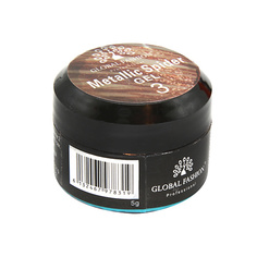 Гель-краска для ногтей GLOBAL FASHION GEL паутинка Global металлик N 01