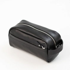 Косметичка HARD CRAFT Несессер-сумка из натуральной кожи, чёрная