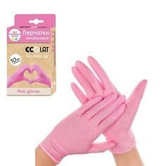 ECOLAT Нитриловые перчатки Pink размер M