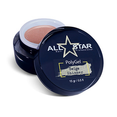Полигель ALL STAR PROFESSIONAL PolyGel "White Shimmer" для моделирования и укрепления ногтей