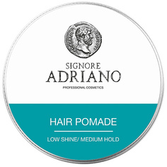 SIGNORE ADRIANO Помада для укладки волос на водной основе "Hair pomade medium" средняя фиксация