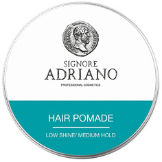 SIGNORE ADRIANO Помада для укладки волос на водной основе "Hair pomade medium" средняя фиксация