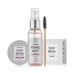 Набор средств для бровей ALISA BON Набор для фиксации бровей Magic Brow Soap Ягодный микс