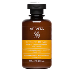 Шампунь для волос АПИВИТА Питательный и восстанавливающий шампунь с оливой и медом 250 Apivita