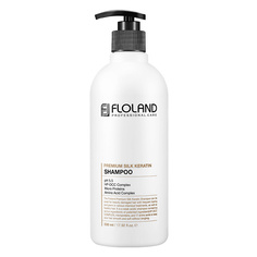 Шампунь для волос FLOLAND Шампунь восстанавливающий с кератином и маслами Premium Silk Keratin Shampoo 530