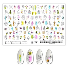 Слайдеры BPW.STYLE Гранд-слайдер Микс лица с абстракцией 2