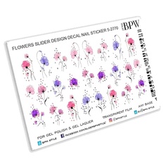 Слайдеры BPW.STYLE Слайдер-дизайн Цветы акварель с точками