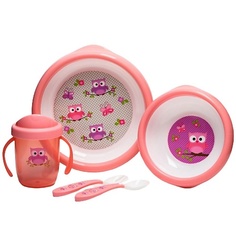 Набор посуды UVITON Набор детской посуды (розовый)