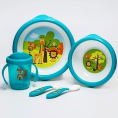 Набор посуды UVITON Набор детской посуды (бирюзовый)