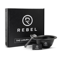 Набор средств для бритья REBEL Подарочный набор для мужчин Compact Midnight Black Rebel®