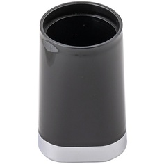 Аксессуары для ванной и туалета SWENSA Стакан GLOSS черный, полипропилен