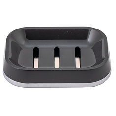 Аксессуары для ванной и туалета SWENSA Мыльница GLOSS черный, полипропилен