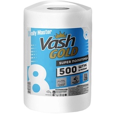 Салфетки для уборки VASH GOLD Универсальные бумажные полотенца FAMILY-master 100