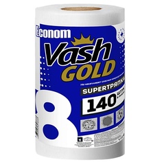 Салфетки для уборки VASH GOLD SUPER тряпка для уборки многоразовая в рулоне, тиснение сетка 100
