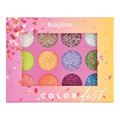 Глиттер для тела RUBY ROSE Палетка глиттер крем Colorfest