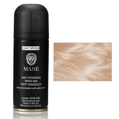 Несмываемый уход Mane Аэрозольный камуфляж для волос Mane Dark brown (темно-коричневый)