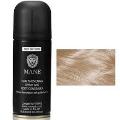 Несмываемый уход Mane Аэрозольный камуфляж для волос Mane Dark brown (темно-коричневый)