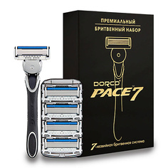 Станок для бритья DORCO Подарочный набор PACE7 с золотистым тиснением