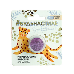 Набор для дизайна ногтей BEAUTY FOX Мелкие блёстки для декора ногтей «Будь на стиле», цвет фиолетовый