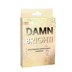 Набор для дизайна ногтей BEAUTY FOX Набор пайеток для декора ногтей Damn bright, 12 цветов