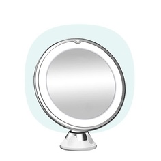 Аксессуары для макияжа CLEVERCARE Зеркало косметическое Makeup Mirror с подсветкой, 8" 5X