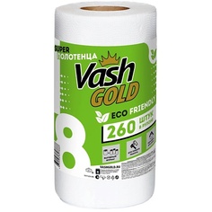Салфетки для уборки VASH GOLD Бумажные полотенца в рулоне, BIG ROLL 260
