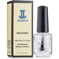 Верхнее покрытие для ногтей JESSICA Быстросохнущее покрытие с блеском Brilliance 7