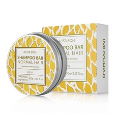 Шампунь для волос ALISA BON Твердый шампунь для волос SHAMPOO BAR «Цитрус» 60