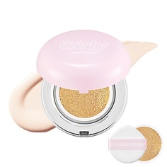 Тональные средства THE BLESSED MOON Кушон для лица со сменным блоком Girly Serum Cushion SPF50+ PA+++