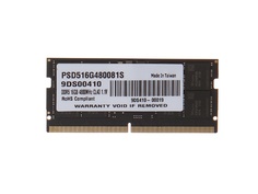 Модуль памяти Patriot SO-DIMM 4800MHz DDR5-4800 CL40 - 16Gb PSD516G480081S Патриот