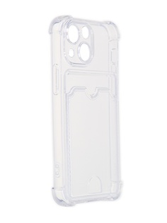 Чехол DF для APPLE iPhone 13 Mini Silicone с отделением для карты iCardCase-05