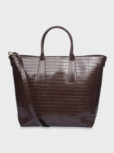 Вместительная сумка с тиснением под крокодила (46*15*32) Elis