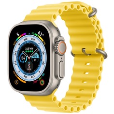 Смарт-часы Apple Watch Ultra 49 мм Titanium, Ocean Band, жёлтый