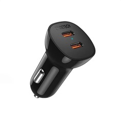 Автомобильное зарядное устройство Choetech Dual TC0008-V2 (2xUSB Type-C), чёрный